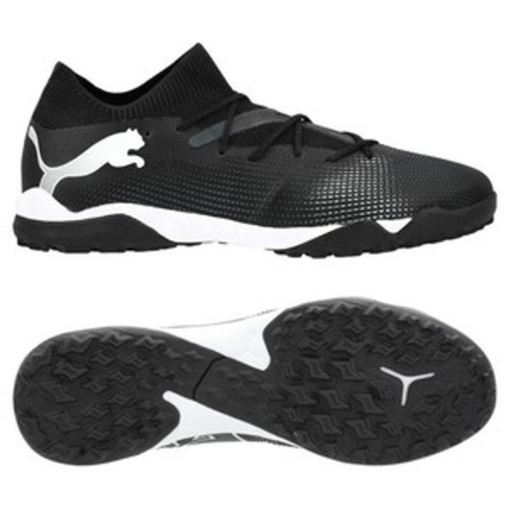Puma Future Play TT Soccer Cleats Mens 7 Black White 107720-02 Turf Shoes